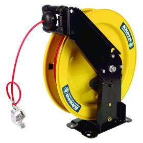 ATEX Approved Grounding Reel - 15m PVC-Coated Steel Cable (50A)