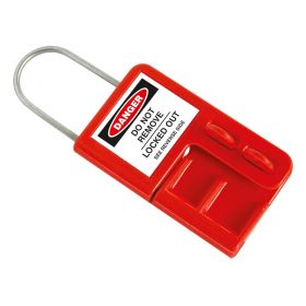 Premier Lockout Hasp with Warning Label – 4 Hole