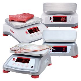 Ohaus Valor 4000 V41 IPX8 Dual Display Food Bench Scales (1.5kg - 15kg) - Plastic or Stainless Steel