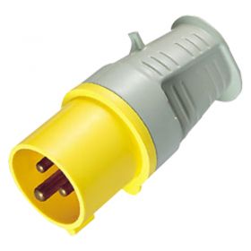 110V Yellow Plug - 16A, 2P+E