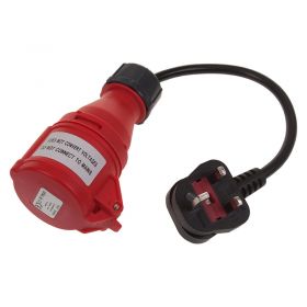 PAT Adaptor - 240V Plug to 415V 16A 4-Pin Socket