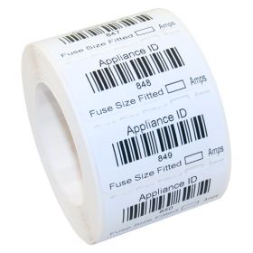 1000 x Barcoded Labels Numbered 1-1000 