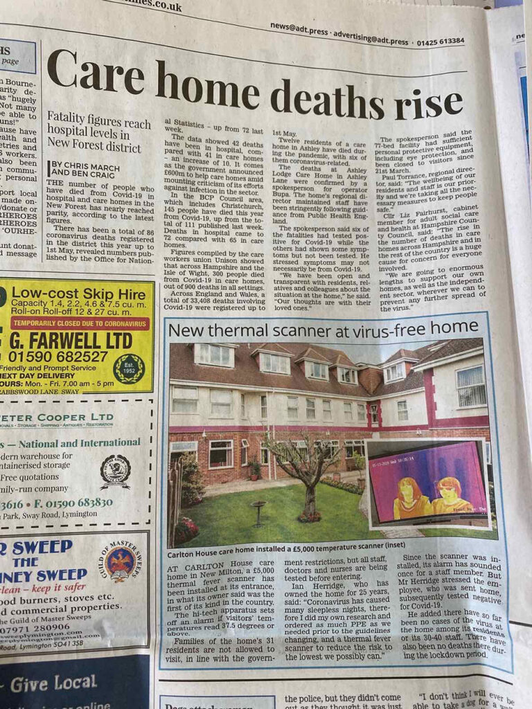 New Thermal Scanner at Virus-Free Home - Article