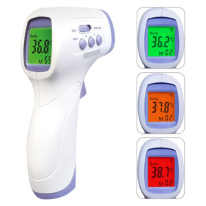 TestSafe Medical Forehead and Body Temperature Infrared Thermometer - Alarm Colour Indicators