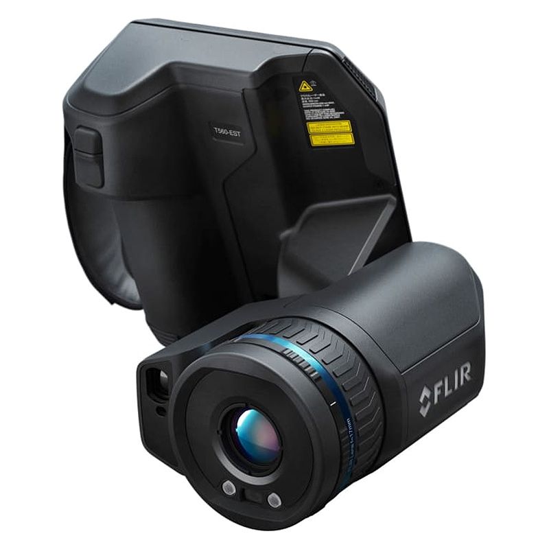 A FLIR T560 Thermal Camera facing forwards.