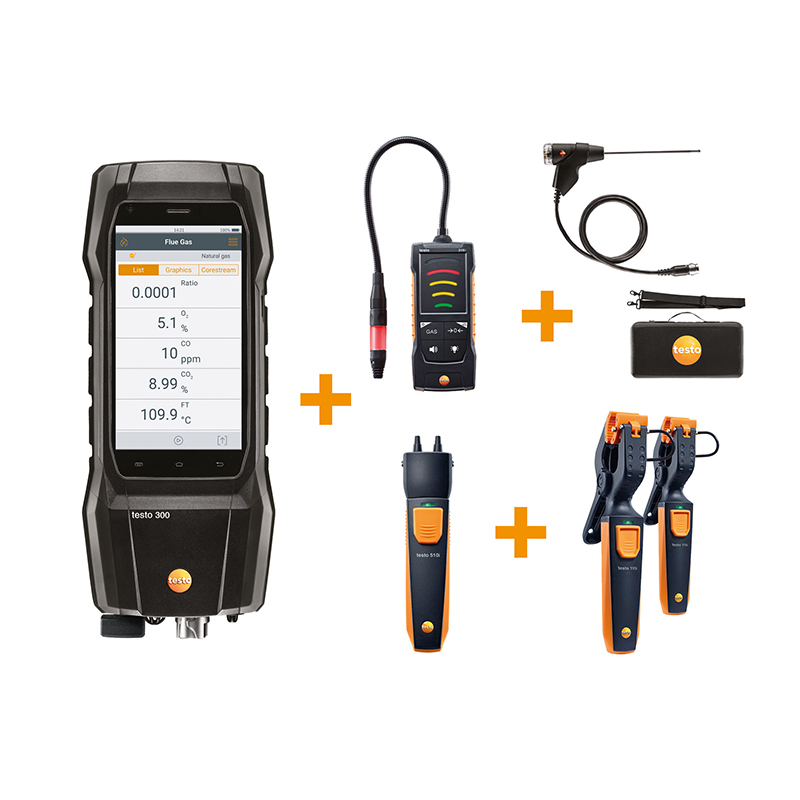 Testo 300 Flue Gas Analyser - Ultra-Smart Kit