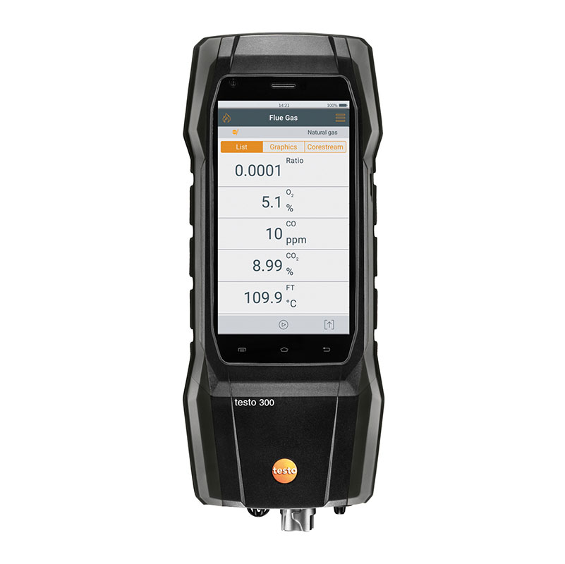 Testo 300 Flue Gas Analyser - Black Edition 