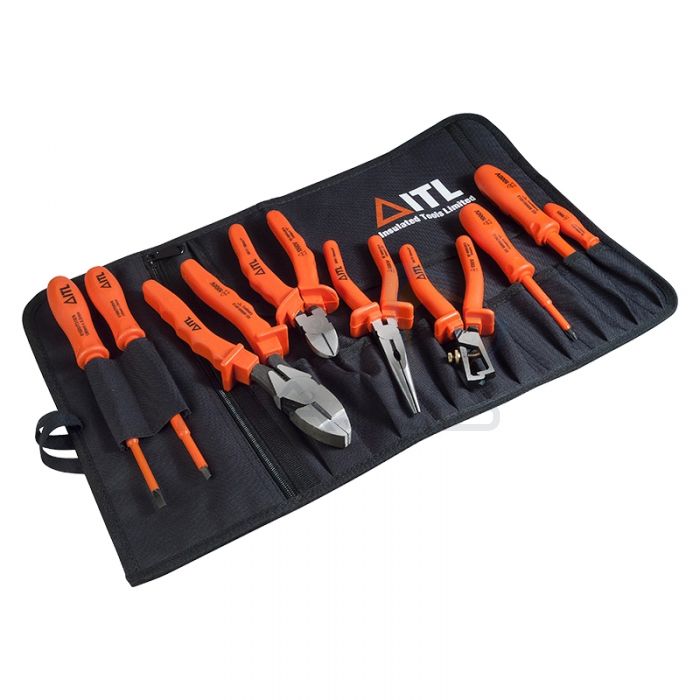 ITL Basic Electrician s Insulated Tool Kit 9 Piece in Tool Roll