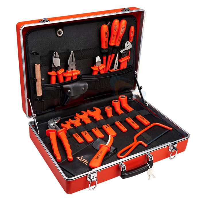 ITL Deluxe 20 Piece Insulated Tool Kit in the Orange Tool Case