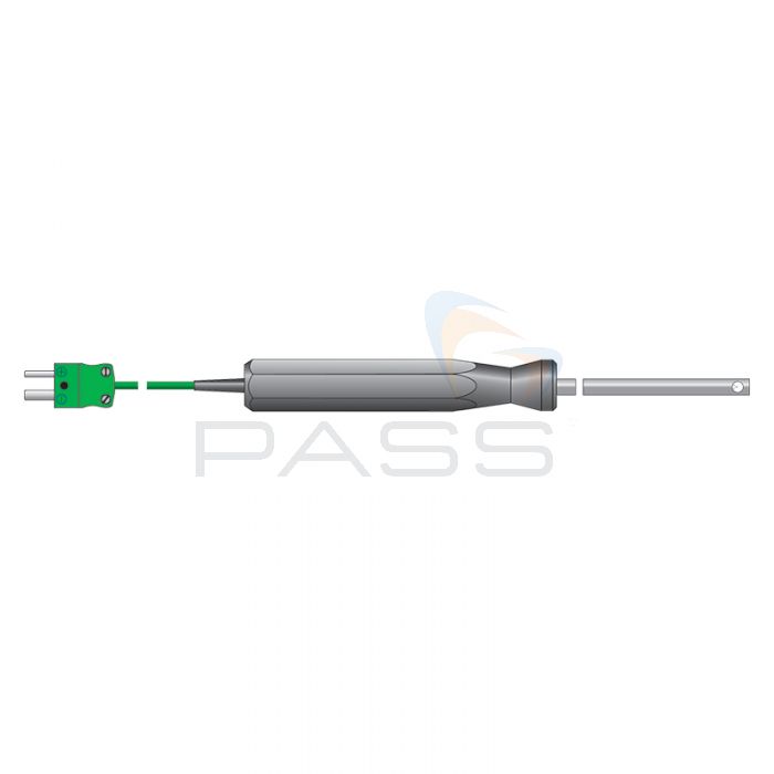 ETI Type K Air/Gas Temperature Probe with Optional Coiled Lead