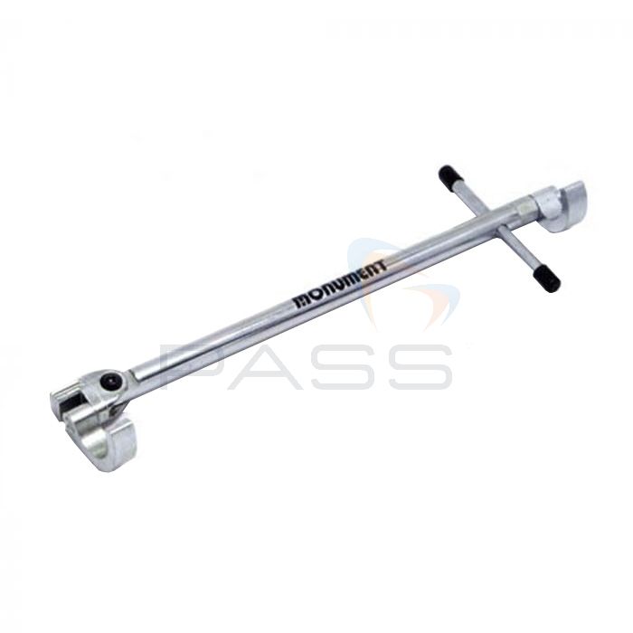 Monument Professional Adjustable Basin Wrench - 2 Jaw, 15 to 22mm or 3 Jaw, 15 to 42mm 1