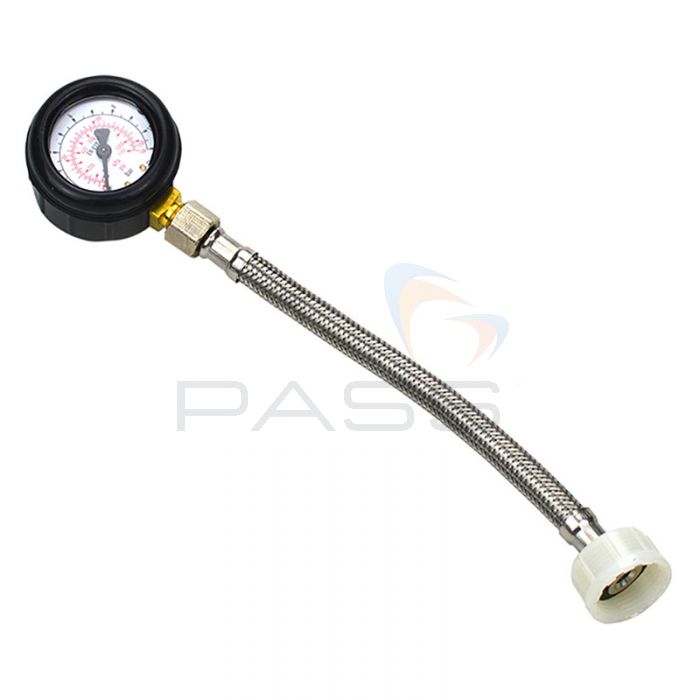 Monument 2510L Mains Water Pressure Test Gauge (11bar x ¾" BSP) with Rubber Boot 1