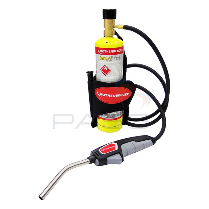 Rothenberger 34120R Trigger Piezo Ignition Torch with Hose & Holster 1