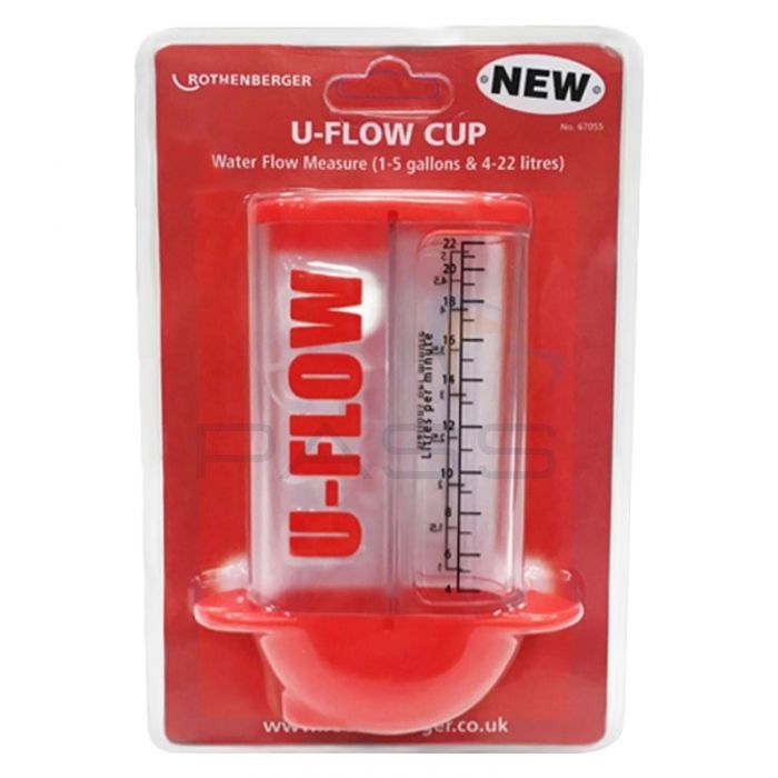 Rothenberger 67055 U-Flow Water Flow Cup (1-5 Gallons & 4-22 Litres/Minute) 1