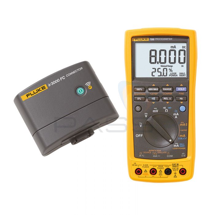 Fluke 789/IR3000FC Process Meter and FC Connector 