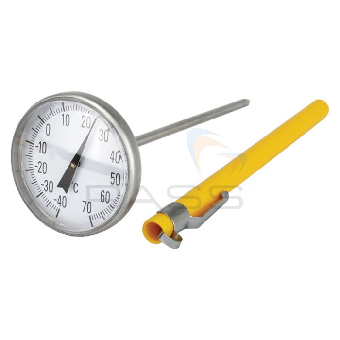 ETI Bi-Metal Dial Thermometer (45mm Dial) with Free Calibration Spanner
