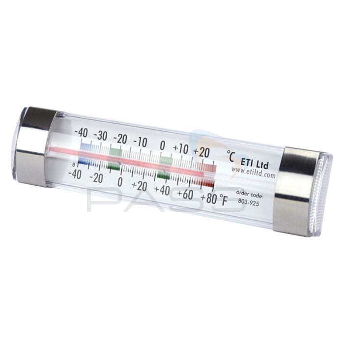 ETI  803-925 Clear Spirit-Filled Fridge/Freezer Thermometer