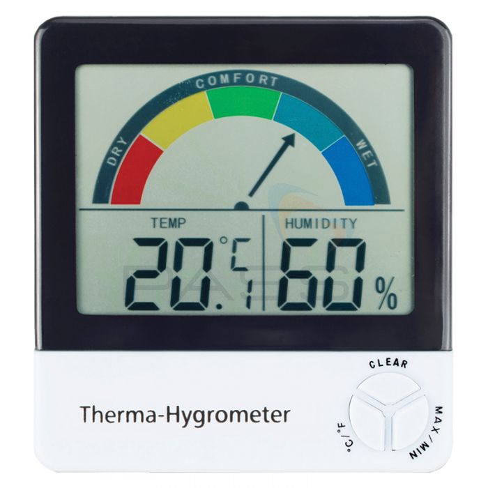 ETI 810-130 Digital Temp & Humidity Monitor with Comfort Indicator