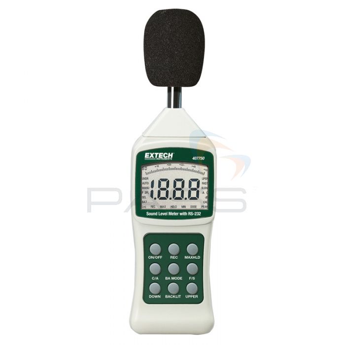 Extech 407750 Sound Level Meter with PC Interface