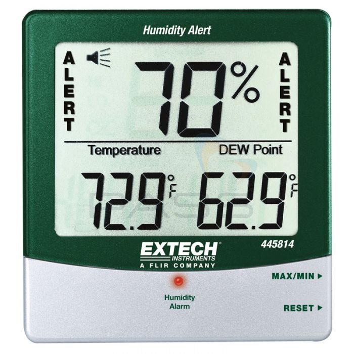 Extech 445814 Hygro Thermometer Humidity Alert with Dew Point