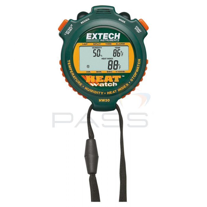Extech HW30 HeatWatch Humidity Temperature Stopwatch