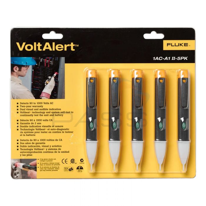 Fluke 1AC-II VoltAlert Voltage Tester (90-1000V) – 5 Pack  2