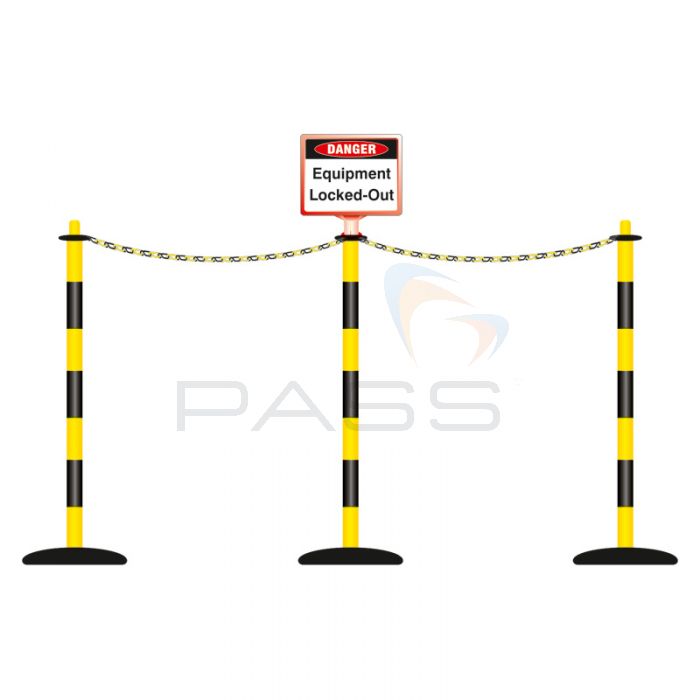 Lockout Barricading System 3 Pole