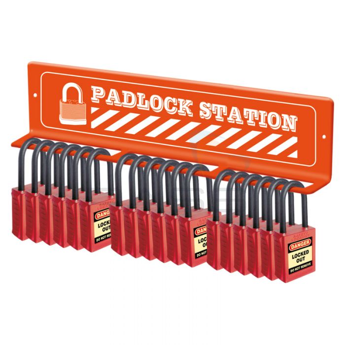 Mini Lockout Tagout Station Wall Mounted For 18 Locks