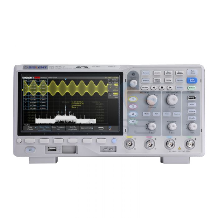 Siglent SDS1104X-E 100Mhz Digital oscilloscope 4 Channels Standard decoder 