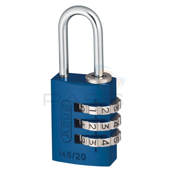 ABUS 145/20 Colour BLUE Travel Light Padlock