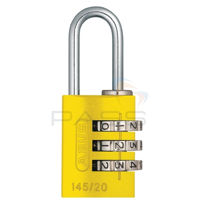 ABUS 145/20 Rainbow Combination Padlock - Yellow