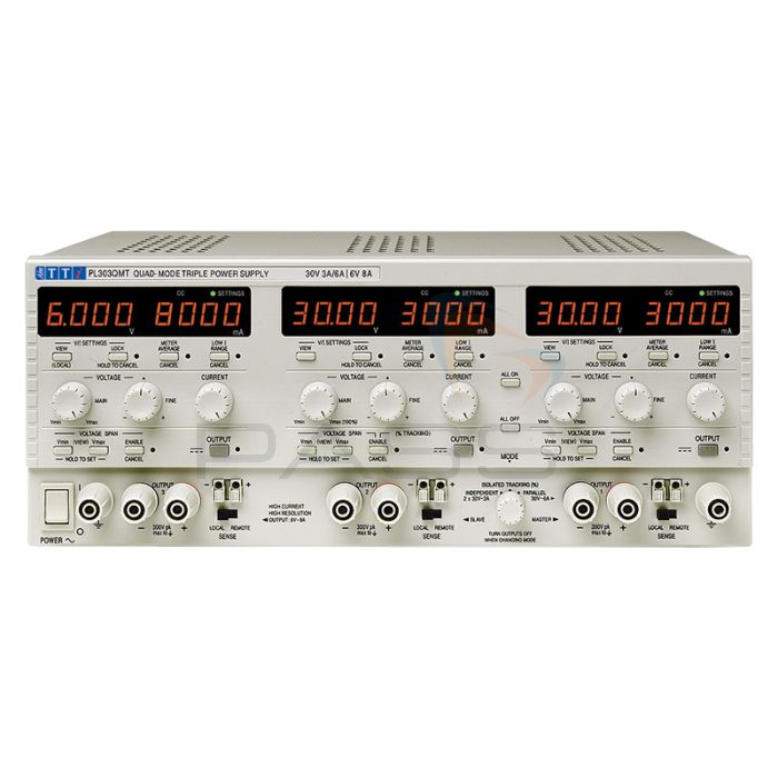 Aim-TTi PL303QMT/-P/-P(G) Triple 0-30V/0-3A, 0-6V/0-8A (Quad Mode) - Choice of Port