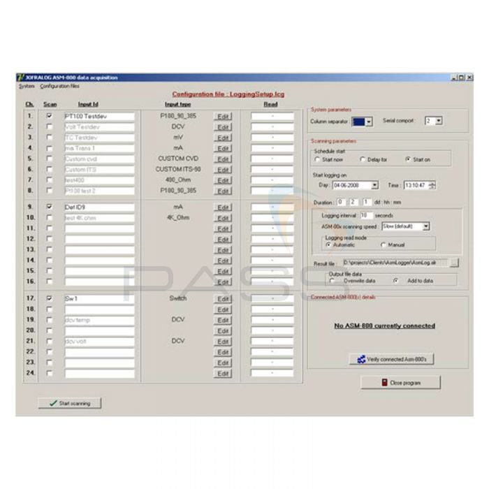 Ametek JofraLog Data Acquisition Software