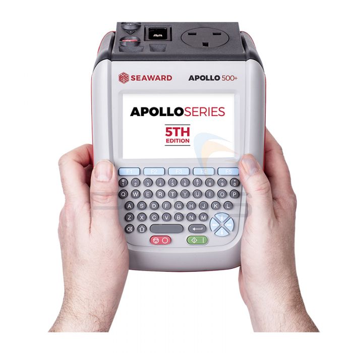 Seaward Apollo 500+ PAT Tester in hand