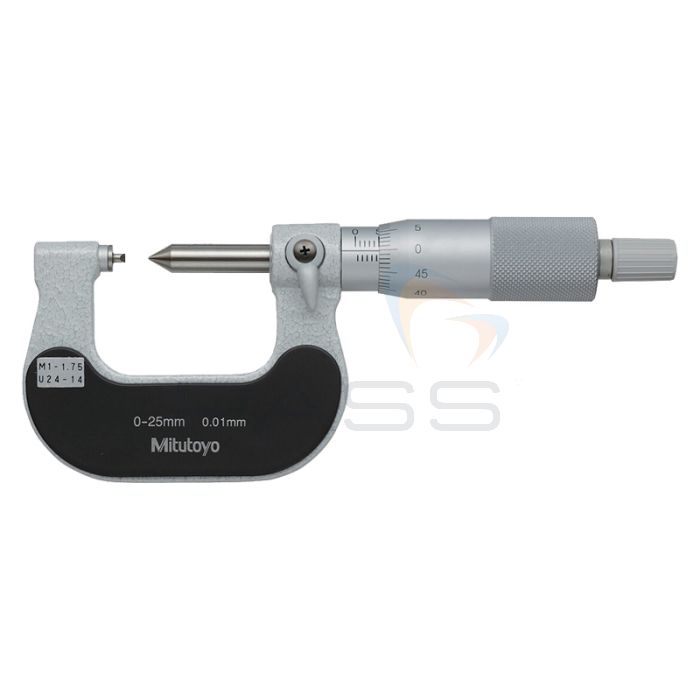 Mitutoyo Series 125 Screw Thread Micrometer (0.4 - 0.5 mm - 5.5 - 7 mm)