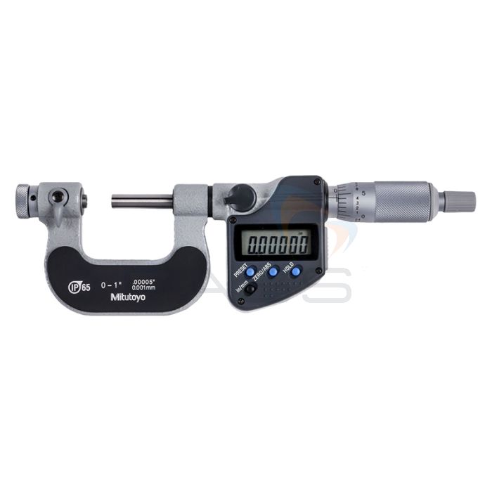 Mitutoyo Series 326 Digimatic Interchangeable Anvil Screw Thread Micrometer (0 - 1" - 3 - 4")