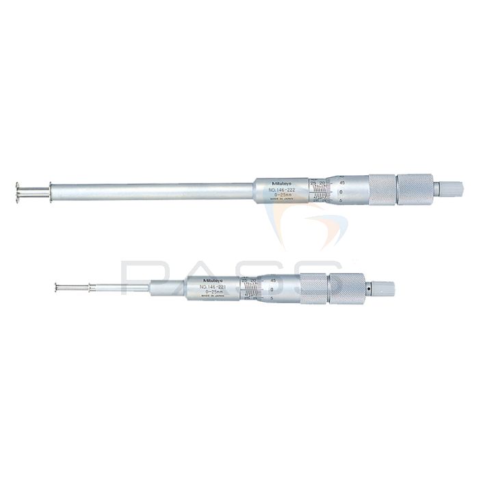 Mitutoyo Series 146 Non-Rotating Spindle Groove Micrometer (Metric or Inch)
