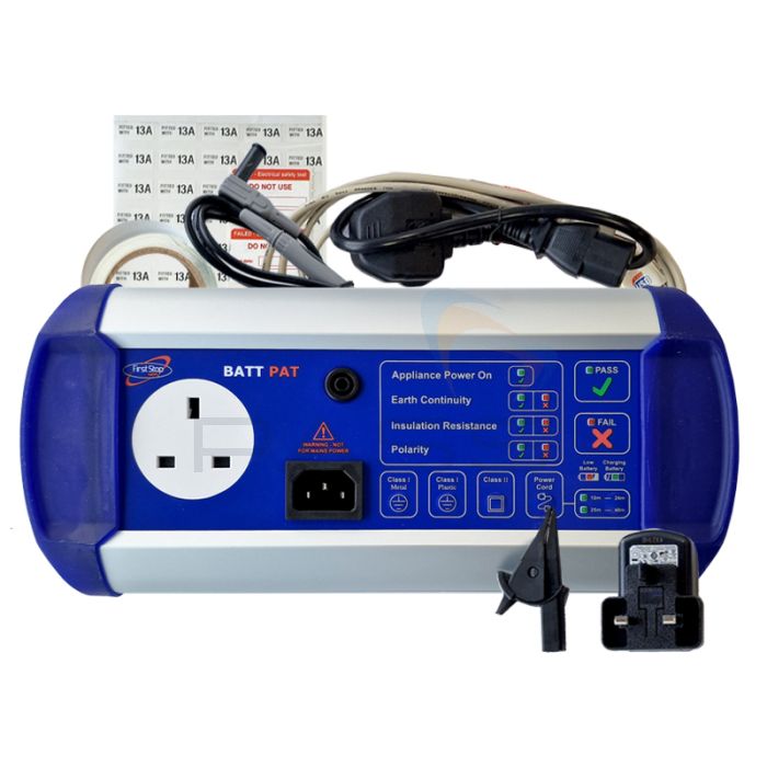 First Stop Safety BATTPAT Simple PAT Tester with accessories