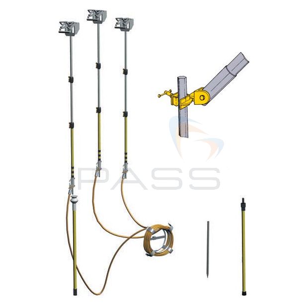 Catu MT-508/46 4 Element Telescopic Earthing Kit with Earth Rod
