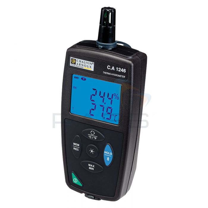 Chauvin Arnoux CA1246 Datalogging Thermo Hygrometer - Angled