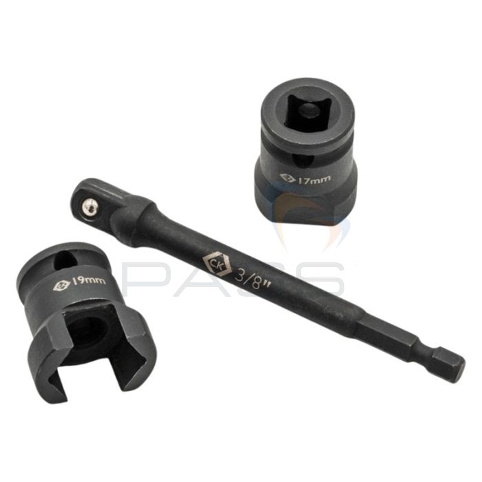C.K. Tools T4670M SET Vorteck Channel Socket Hex 3/8" Drive Set, 17mm & 19mm