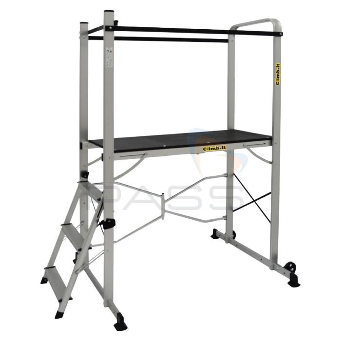 Climb-It EP990Y Folding Work Platform, 3 Treads

