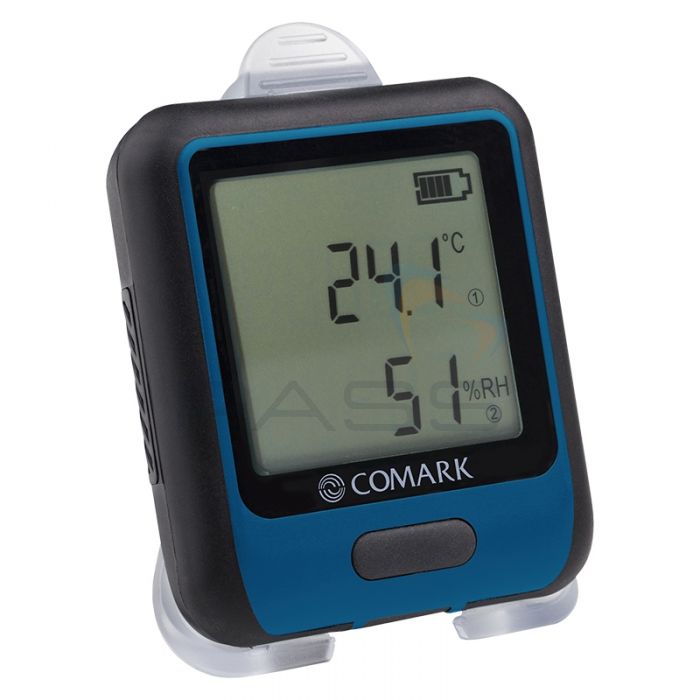Comark RF313-TH+ High-Accuracy Temperature and Humidity Data Logger - Angled