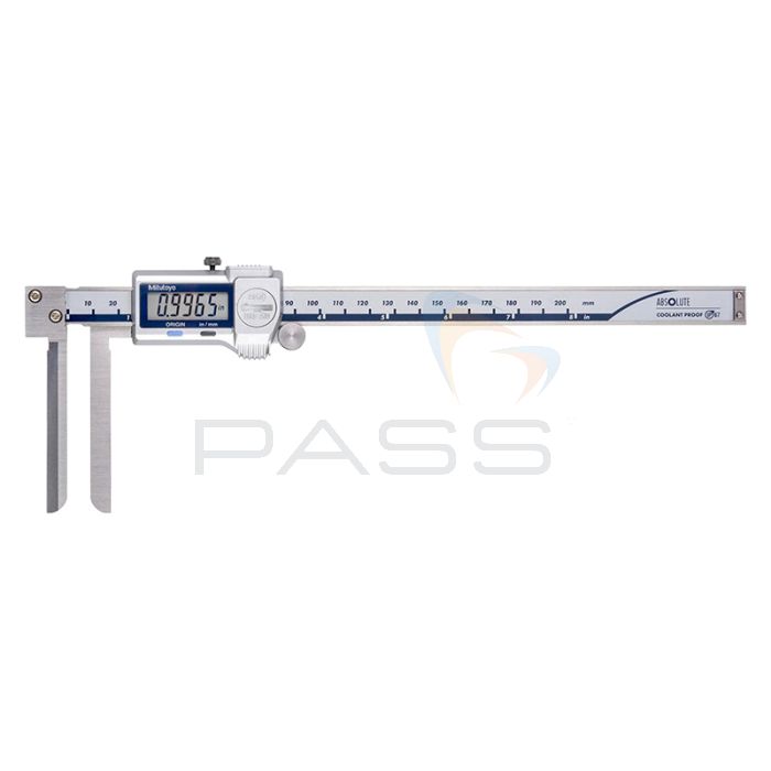 Mitutoyo Series 573 Absolute Digital Knife-Edge Caliper (Min. Hole ø10mm / .4"): 10-200mm / .4-8"