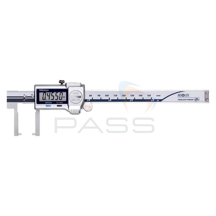 Mitutoyo Series 573 Absolute Digital Neck Jaw Caliper: 0-150mm / 0-6" - Optional Pointed Tip