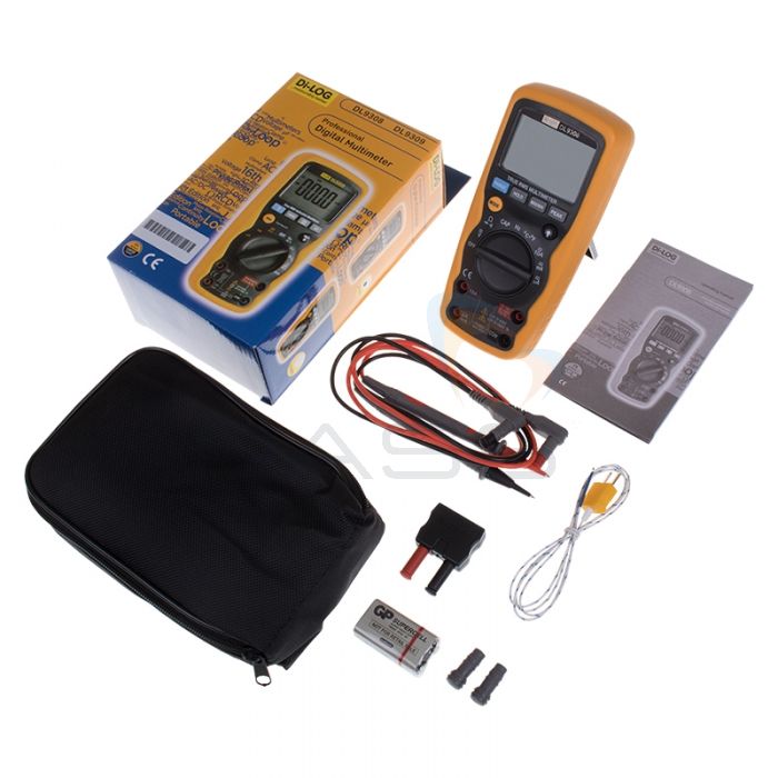 DiLog DL9308 True RMS Manual Ranging Digital Multimeter - Kit