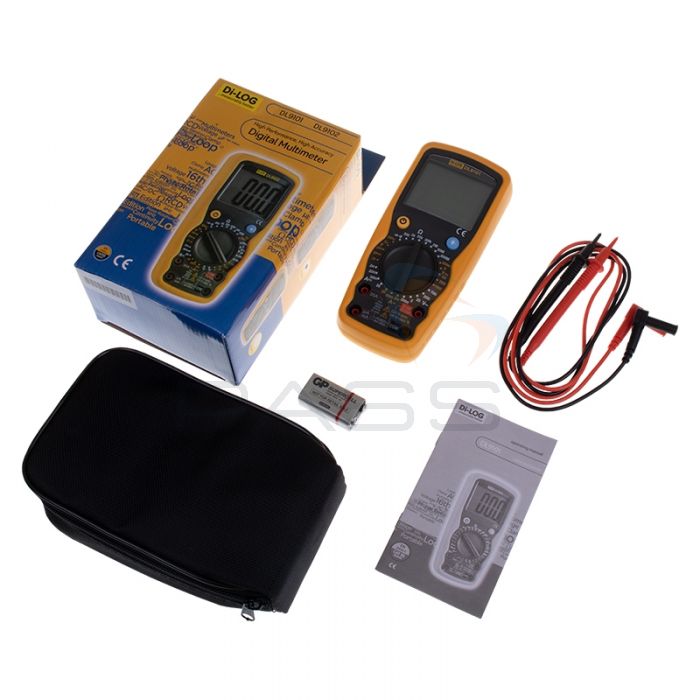 DiLog DL9101 Professional Manual Ranging Digital Multimeter - Kit