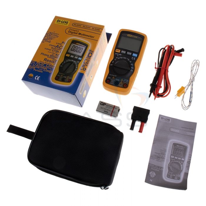 DiLog DL9205 Compact Auto Ranging  Digital Multimeter - Kit