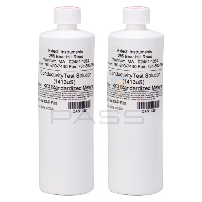 extech ec 1413 p 1413 degrees s conductivity standard 2 bottles