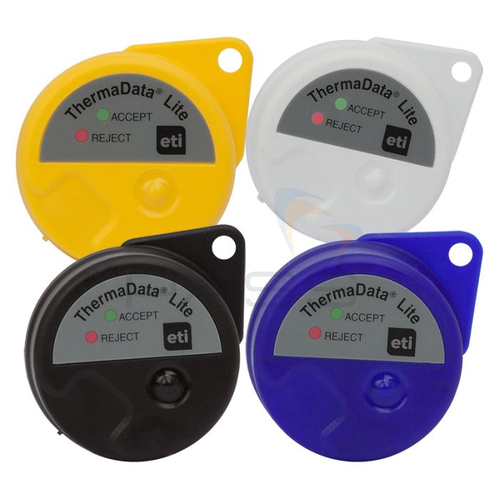 ETI 293-010/20/50/70 ThermaData Lite logger - Choice of White/Yellow/Blue/Black